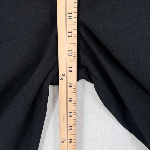 ENZA COSTA Crepe Straight Leg Pant Womens XS Black High Rise Wide Leg NEW - Picture 7 of 12